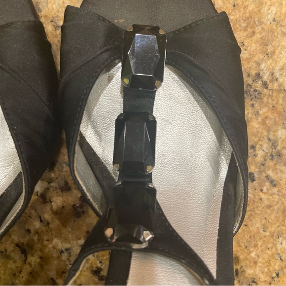 FIONI WOMENS BLACK SANDALS DRESS HEELS SIZE 7 - Picture 6 of 7